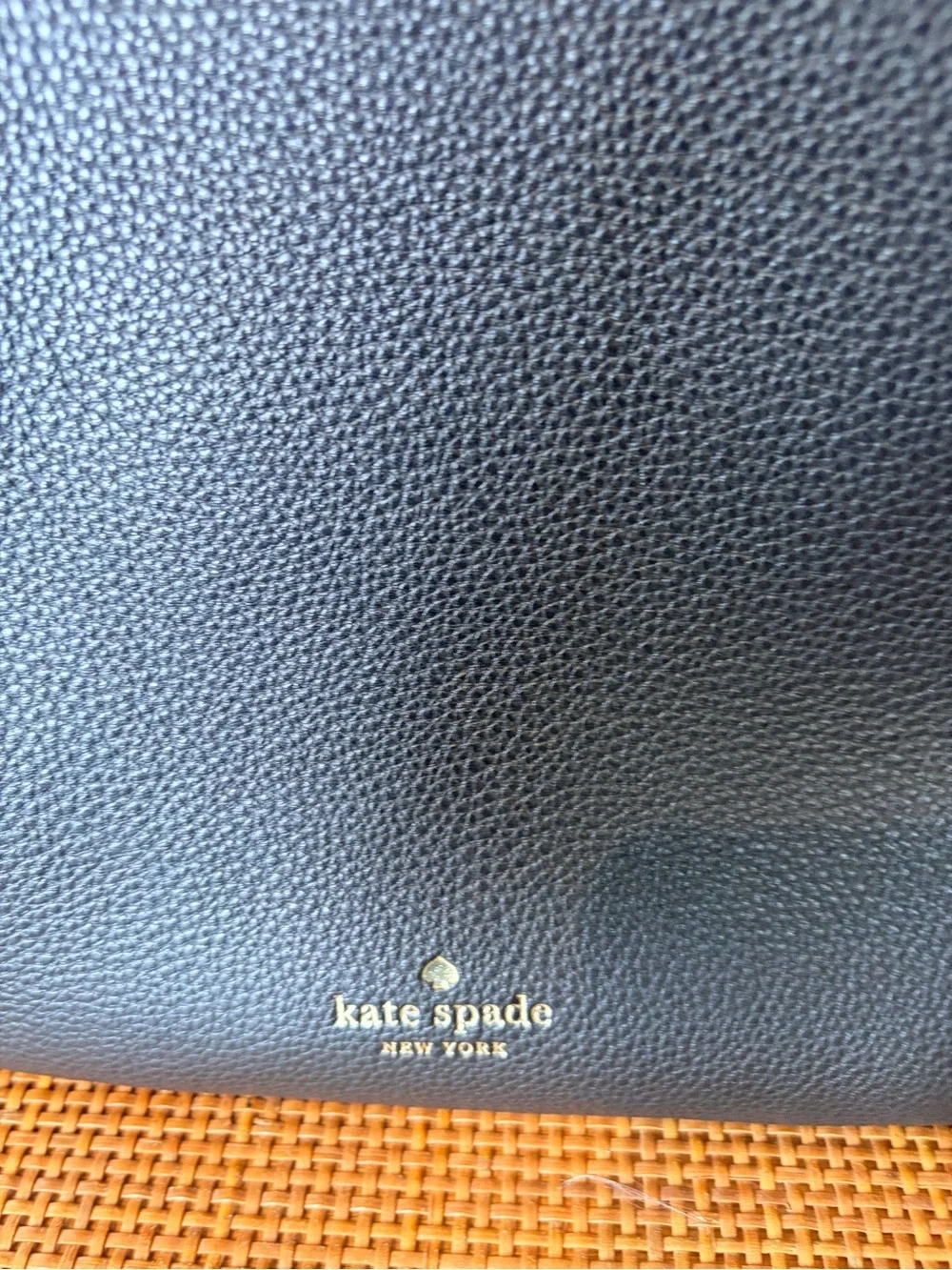 Kate Spade Marti Bucket Bag Black Pebbled Leather Adj. Shoulder/Crossbody Strap